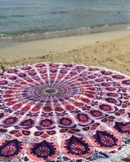 Exploring the Elegance of Pink Mandala Beach Throw