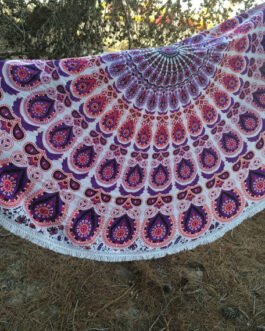 Exploring the Elegance of Pink Mandala Beach Throw