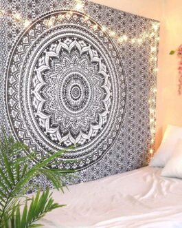 Charcoal Ombre Tapestry Wall Hanging