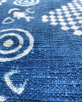 Bohemian Printed Blue Indigo Throw Blanket Farmhouse Décor