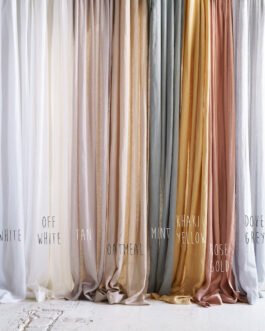 Enhance Your Space with Washed Pure Linen Door and Window Curtains