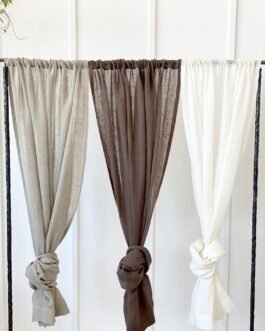 Discover the Elegance of Premium Washed Pure Linen Curtains