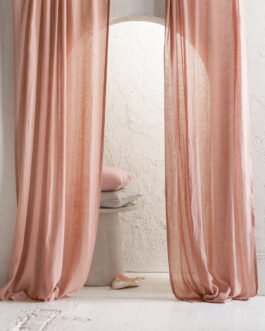 Enhance Your Space with Washed Pure Linen Door and Window Curtains