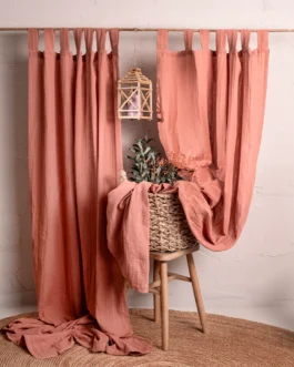 Shop Online Custom Size Washed Organic Cotton Curtains